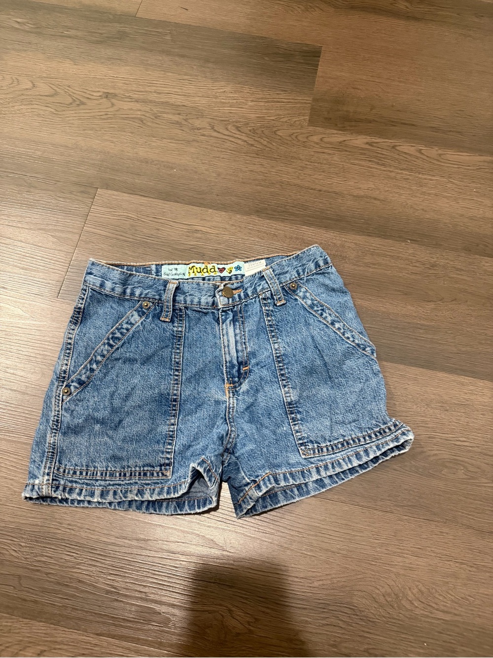 Vintage Mudd Women’s Blue Denim High-Waist Shorts